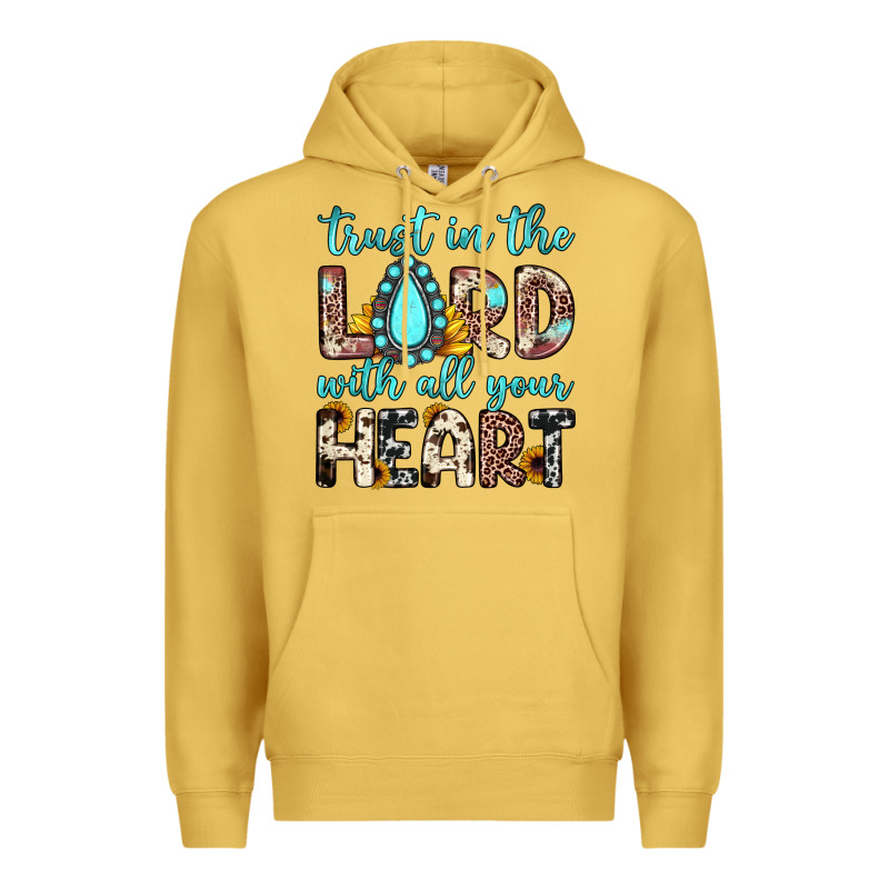 Trust In The Lord With All Your Heart Premium Hoodie by JahusDesignShop | Teevron