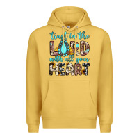 Antique Gold trust in the lord with all your heart Premium Hoodie - JahusDesignShop
