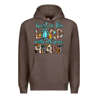 Coffee trust in the lord with all your heart Premium Hoodie - JahusDesignShop