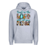 Heather Grey trust in the lord with all your heart Premium Hoodie - JahusDesignShop