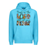 Ocean Blue trust in the lord with all your heart Premium Hoodie - JahusDesignShop