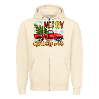 Sandshell merry christmas truck Zipper Hoodie - MaliasSmallBusiness