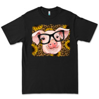 Black sunflowers pig Premium Tee - RanaPortraitStore