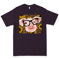 Plum sunflowers pig Premium Tee - RanaPortraitStore
