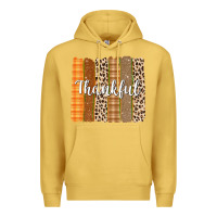 Antique Gold Thankful Brushstrokes Premium Hoodie - texasbilliewilder