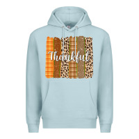 Blue Mist Thankful Brushstrokes Premium Hoodie - texasbilliewilder