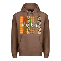 Chestnut Thankful Brushstrokes Premium Hoodie - texasbilliewilder