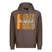 Coffee Thankful Brushstrokes Premium Hoodie - texasbilliewilder