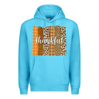 Ocean Blue Thankful Brushstrokes Premium Hoodie - texasbilliewilder