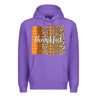 Purple Thankful Brushstrokes Premium Hoodie - texasbilliewilder