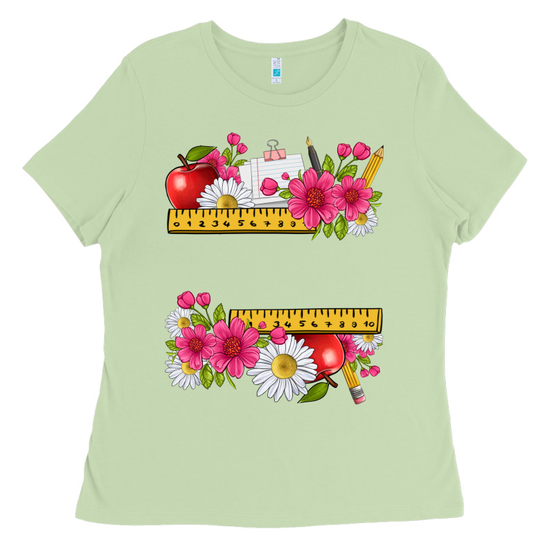 Floral Teacher Ladies Tee by texasbilliewilder | Teevron