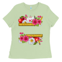 Matcha floral teacher Ladies Tee - texasbilliewilder