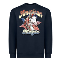 Navy American magic Heavyweight Sweatshirt - NancyCooperArtShop