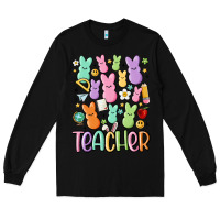 Black teacher bunny's Long Sleeve Tee - MaliasSmallBusiness