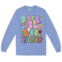 Colony Blue teacher bunny's Long Sleeve Tee - MaliasSmallBusiness