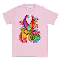 Bubblegum Pink all color ribbon with boxing gloves Classic Tee - NancyCooperArtShop