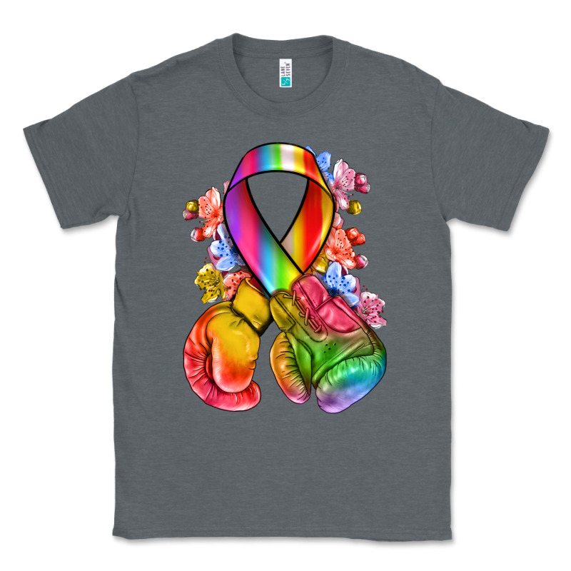 All Color Ribbon With Boxing Gloves Classic Tee by NancyCooperArtShop | Teevron