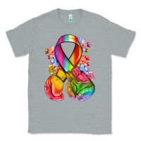 Heather Grey all color ribbon with boxing gloves Classic Tee - NancyCooperArtShop