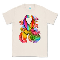 Natural all color ribbon with boxing gloves Classic Tee - NancyCooperArtShop