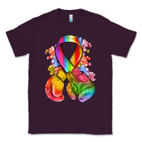 Plum all color ribbon with boxing gloves Classic Tee - NancyCooperArtShop