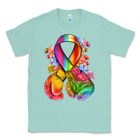 Seafoam all color ribbon with boxing gloves Classic Tee - NancyCooperArtShop