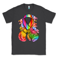 Smoke all color ribbon with boxing gloves Classic Tee - NancyCooperArtShop