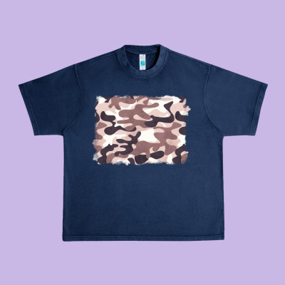 Milky Camouflage Urban Heavy Tee Designed By Barkaloodesign