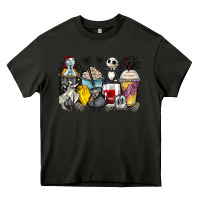 Asphalt cartoon characters coffee cups Heavy Core Tee - Zillion Design Studio