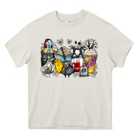 Cream cartoon characters coffee cups Heavy Core Tee - Zillion Design Studio
