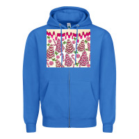 True Royal pink christmas tree cakes Zipper Hoodie - MaliasSmallBusiness