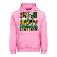 Fuchsia Pink Irish today hungover tomorrow Urban Hoodie - CowGirlArtShop
