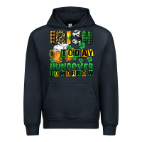 Navy Irish today hungover tomorrow Urban Hoodie - CowGirlArtShop