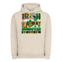 Pigment French Oak Irish today hungover tomorrow Urban Hoodie - CowGirlArtShop