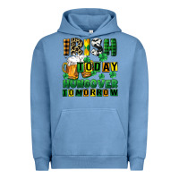 Pigment Pebble Blue Irish today hungover tomorrow Urban Hoodie - CowGirlArtShop