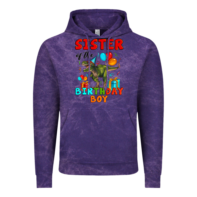 Sister Of The Birthday Boy T Rex Vintage Hoodie by Artiststas | Teevron