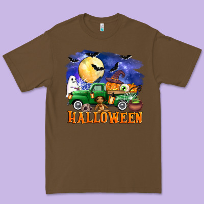 Halloween Truck Premium Tee Designed By Adodesignshop