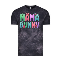 Cloud Black easter floral mama bunny Vintage Tee - Artiststas