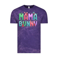 Cloud Purple easter floral mama bunny Vintage Tee - Artiststas