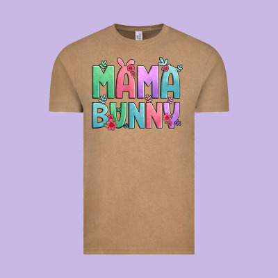 Easter Floral Mama Bunny Vintage Tee Designed By Artiststas