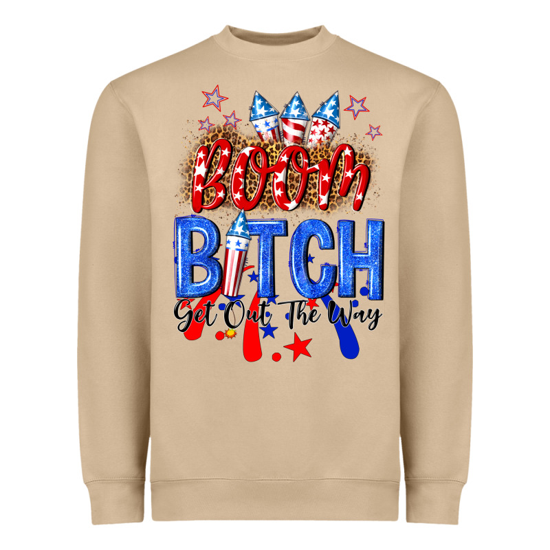 Boom Bitch Get Out The Way Heavyweight Sweatshirt by NancyCooperArtShop | Teevron
