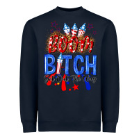 Navy boom bitch get out the way Heavyweight Sweatshirt - NancyCooperArtShop
