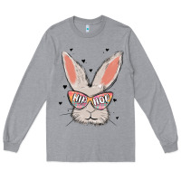 Heather Grey hip hop Long Sleeve Tee - MaliasSmallBusiness