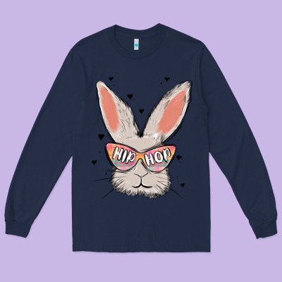 Hip Hop Long Sleeve Tee Designed By Maliassmallbusiness
