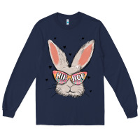 Navy hip hop Long Sleeve Tee - MaliasSmallBusiness