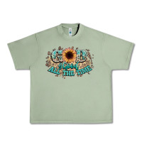 Oil Green god is good all the time Urban Heavy Tee - NancyCooperArtShop