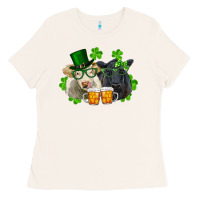 Bone st. patrick's day charolais and black angus cows Ladies Tee - RanaPortraitStore