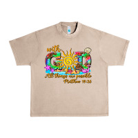 French Oak with god all things are possible summer Urban Heavy Tee - AdoDesignShop