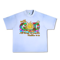 Grape Ice with god all things are possible summer Urban Heavy Tee - AdoDesignShop