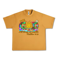 Peanut Butter with god all things are possible summer Urban Heavy Tee - AdoDesignShop