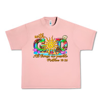 Salmon with god all things are possible summer Urban Heavy Tee - AdoDesignShop